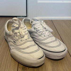 Vans White & Black Canvas Sneakers